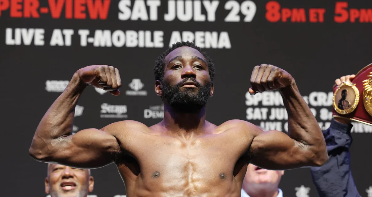 Watch Terence Crawford vs. Israil Madrimov official weigh ins video, final staredown