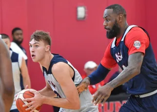 Cooper Flagg ‘was nervous’ to face LeBron James, Team USA