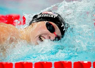 Katie Ledecky becomes most decorated American woman in Olympic history