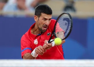 Novak Djokovic into Olympic semifinals but worried about knee