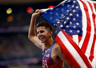 Fisher secures rare bronze medal for U.S. in 10K; Cheptegei strikes gold