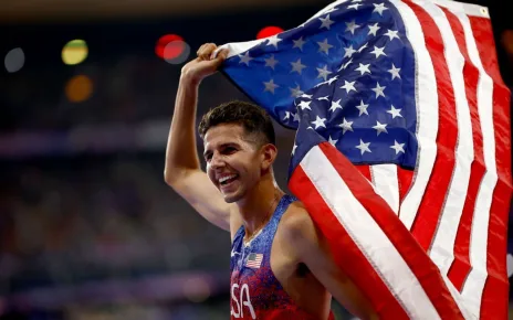 Fisher secures rare bronze medal for U.S. in 10K; Cheptegei strikes gold