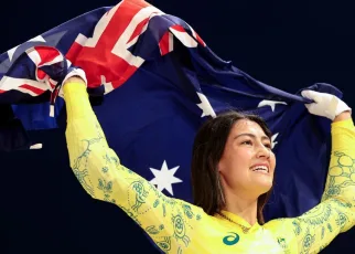 Australia’s Saya Sakakibara nabs Olympic gold in women’s BMX racing