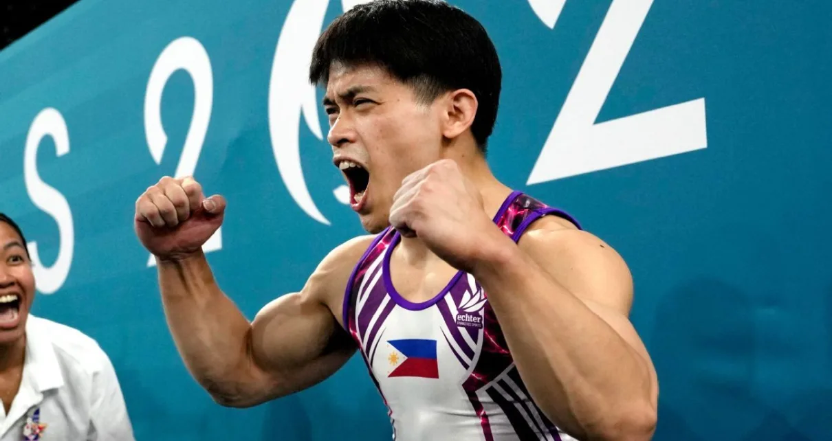 Gymnast Carlos Yulo earns 2nd Olympic gold ever for Philippines