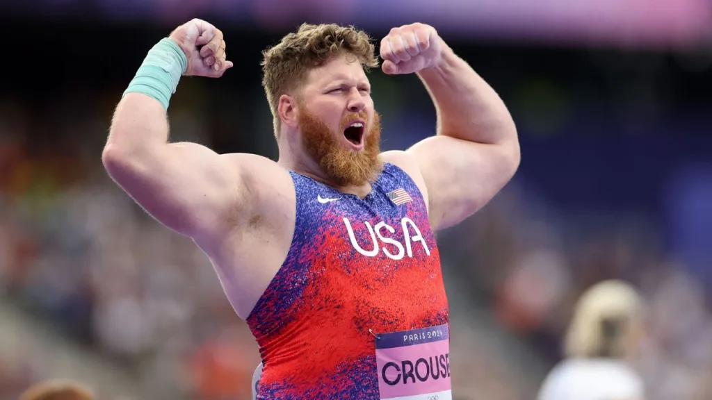 Ryan Crouser completes three-peat in shot put at Olympics