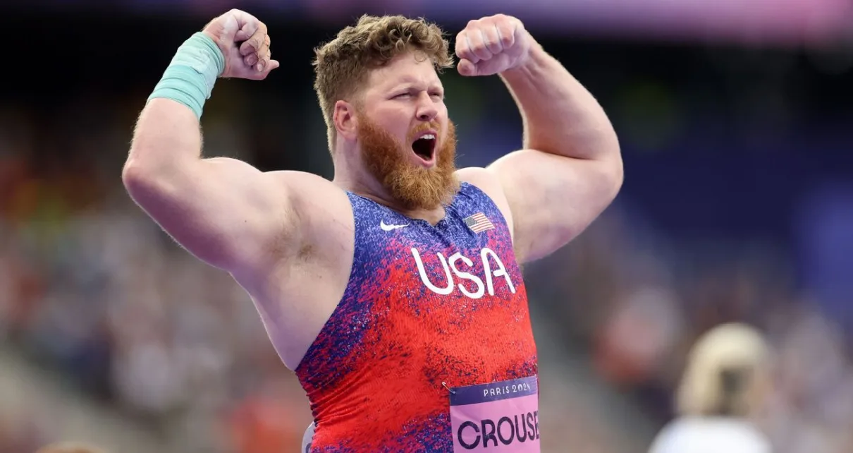 Ryan Crouser completes three-peat in shot put at Olympics