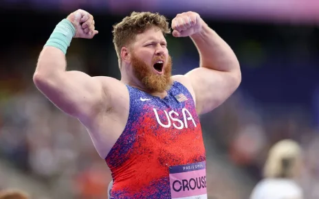 Ryan Crouser completes three-peat in shot put at Olympics