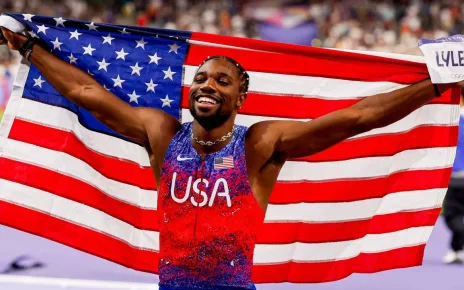 2024 Olympics: Sports world reacts to Noah Lyles winning 100m