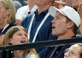 Tom Brady watches Simone Biles at Paris Olympics gymnastics