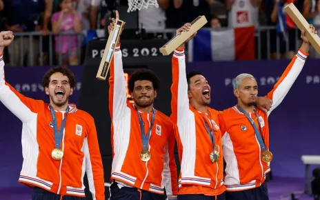 Netherlands defeats France in OT for men’s 3×3 gold at Olympics