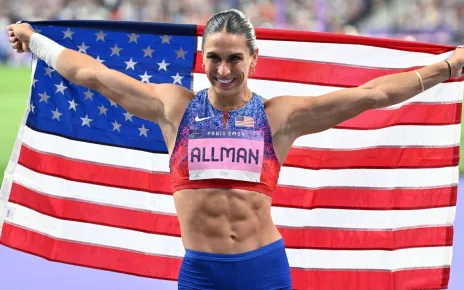 USA’s Valarie Allman wins 2nd straight Olympic women’s discus gold