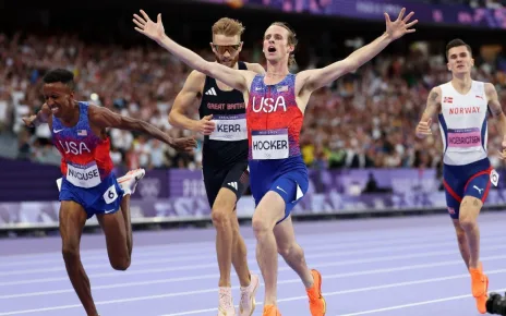 Americans Cole Hocker, Gabby Thomas win Olympic track gold