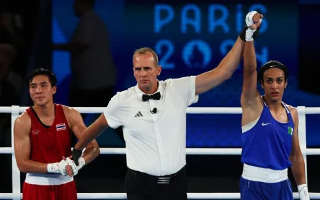 Boxer Imane Khelif dominant again, into gold medal bout