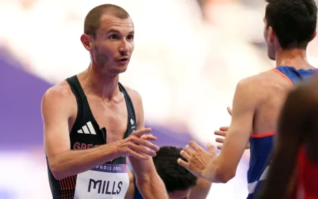 Olympics 2024: Team GB’s George Mills in 5000m final after fall