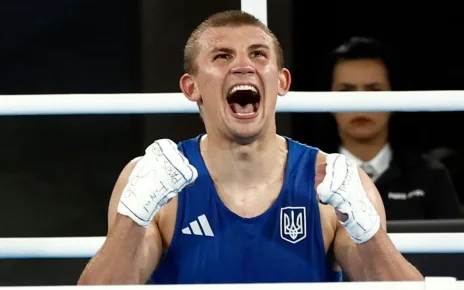 Ukraine’s Oleksandr Khyzhniak wins boxing gold at Paris Olympics