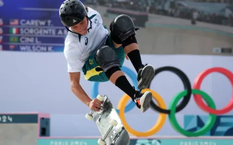 Keegan Palmer repeats with park skateboarding gold at Olympics