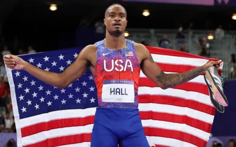 Quincy Hall comes from behind in 400, wins Olympic gold for U.S.