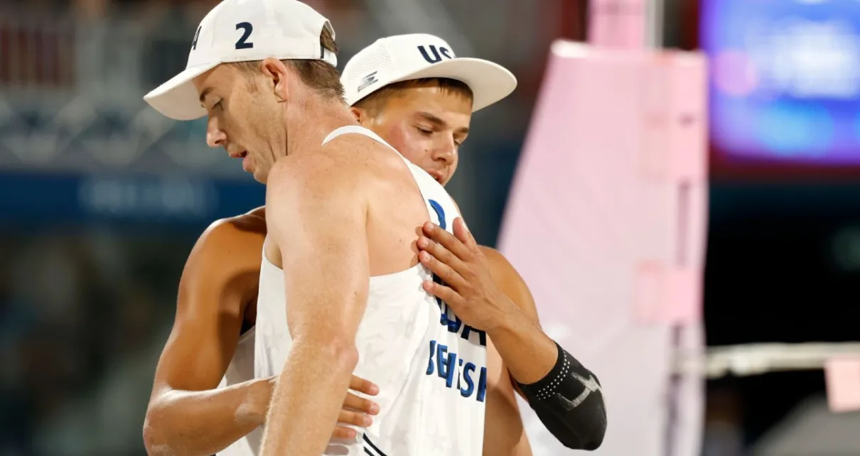 U.S. exits beach volleyball in Paris sans medal after men’s QF loss