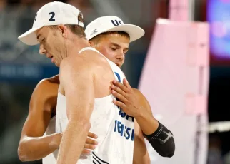 U.S. exits beach volleyball in Paris sans medal after men’s QF loss