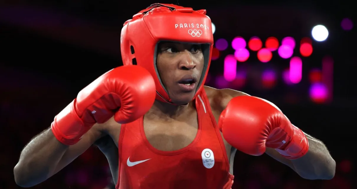 Boxer Cindy Ngamba loses, but Refugee Team gets 1st Olympic medal