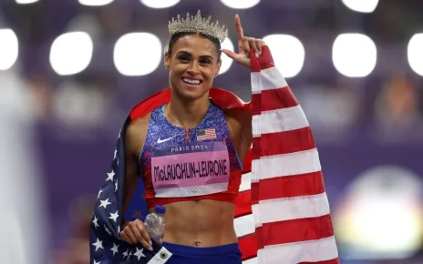 Sydney McLaughlin-Levrone’s dominant 400m final in photos