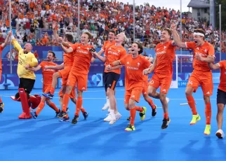 Netherlands beats Germany in shootout for field hockey gold