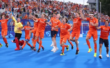 Netherlands beats Germany in shootout for field hockey gold