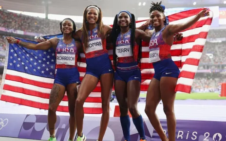 Sha’Carri Richardson rallies U.S. 4×100 relay to Olympic gold