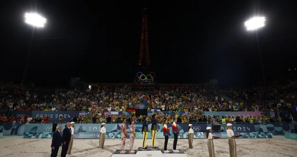 Brazil’s Ana Patrícia and Duda win women’s beach volleyball gold at Paris Games