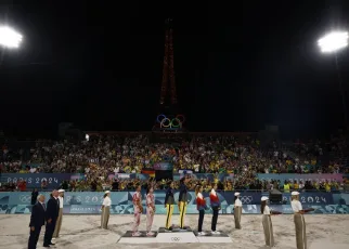 Brazil’s Ana Patrícia and Duda win women’s beach volleyball gold at Paris Games