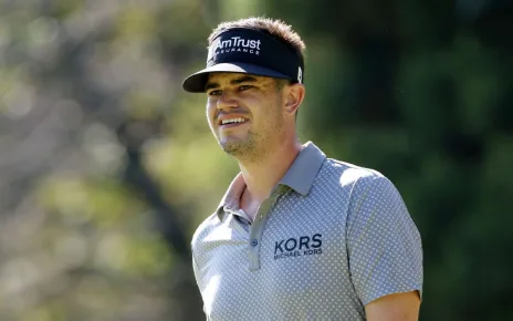 Hossler fires 10-under 60, leads rain-delayed Wyndham Championship