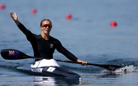 Lisa Carrington wins 3rd canoeing gold medal at Paris Olympics