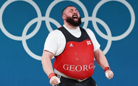 Georgia’s Lasha Talakhadze three-peats in Olympic weightlifting