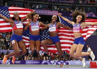 U.S. men, women take gold in 4x400m relays at Paris Olympics