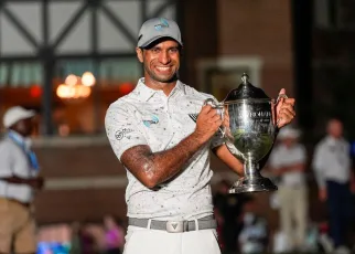 Aaron Rai wins Wyndham after Max Greyserman’s late meltdown