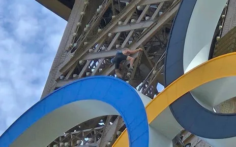 Man who climbed Eiffel Tower released, under investigation