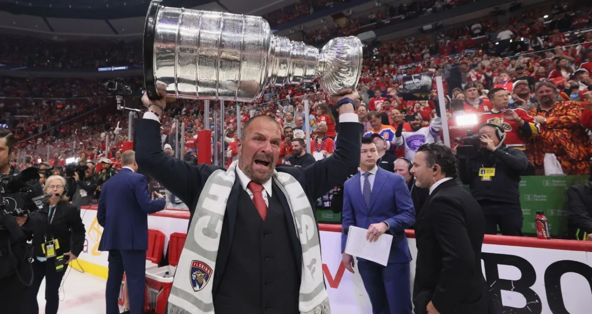 Panthers GM Bill Zito brings Stanley Cup to Brewers clubhouse