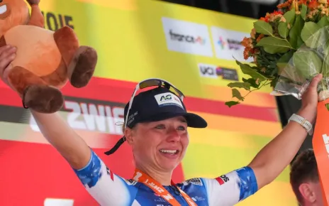 Justine Ghekiere wins 7th stage in women’s Tour de France