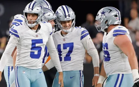 Brandon Aubrey fires up Cowboys with 66-yard FG in preseason win