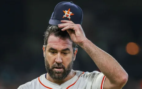 Astros’ Verlander lasts 5 innings in first start since June