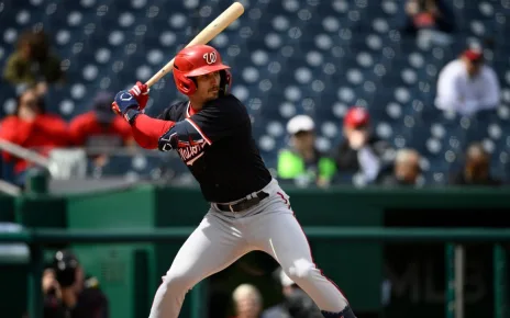 Prospect Dylan Crews 0-3 in MLB debut as Nationals lose