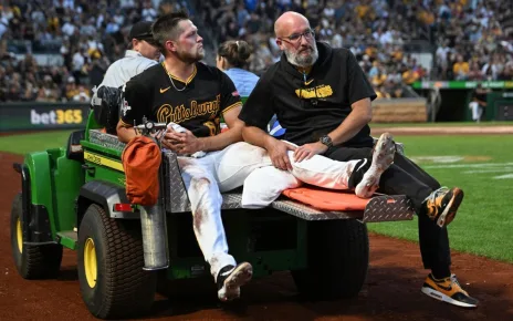 Pirates’ Hunter Stratton sustains a ruptured patella tendon