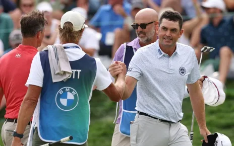 Keegan Bradley manages lead at PGA Tour’s BMW Championship