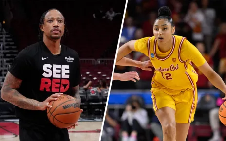 Watch DeRozan drop ‘gems’ to USC’s Watkins during offseason workout