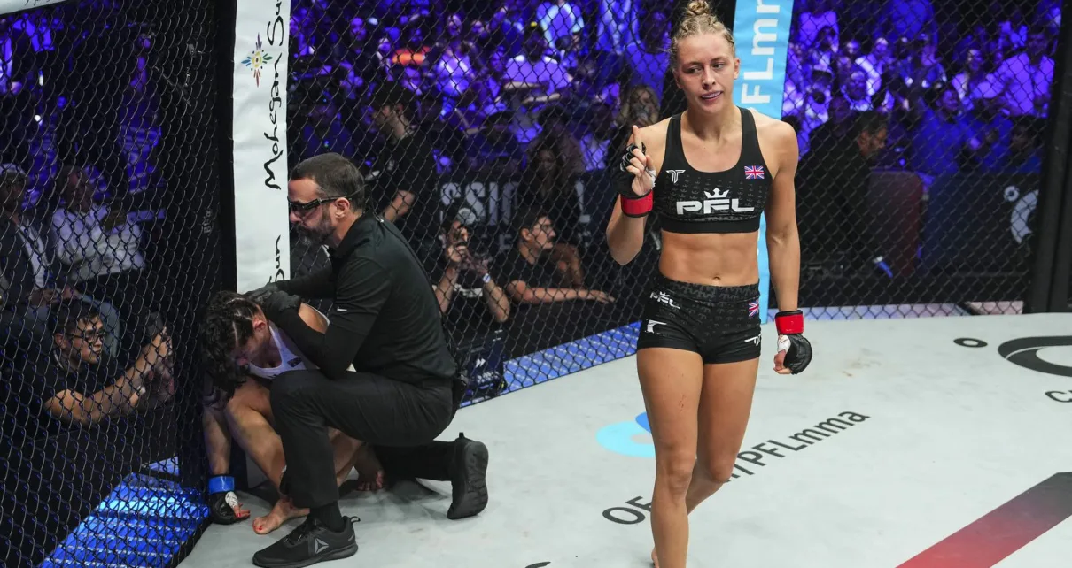 Highlights! Dakota Ditcheva steamrolls Jena Bishop, books  million finals match opposite Taila Santos | PFL Nashville