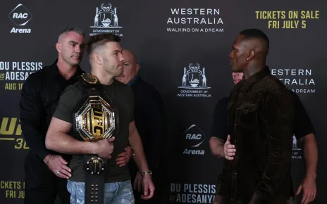 Best ones yet? Israel Adesanya, Dricus Du Plessis score custom fight shorts for UFC 305 (Pic)