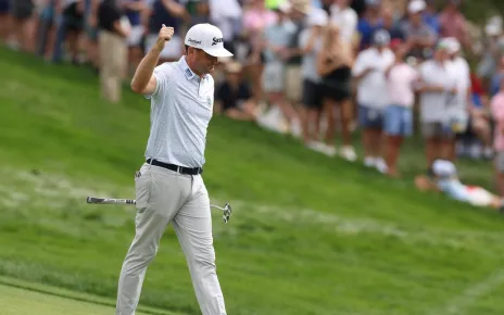 BMW Championship 2024: Keegan Bradley takes a 1-shot lead over Adam Scott