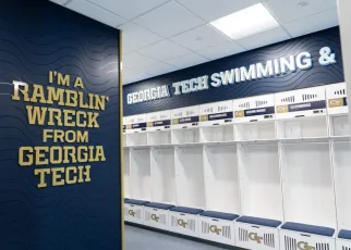 Georgia Tech Reveals .4-Million Locker Room Renovation for Swimming & Diving Teams