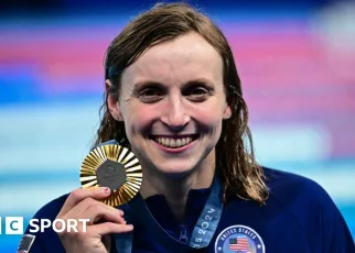 Katie Ledecky wins ninth Olympic gold with 800m freestyle victory at Paris 2024