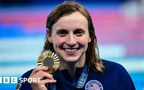 Katie Ledecky wins ninth Olympic gold with 800m freestyle victory at Paris 2024